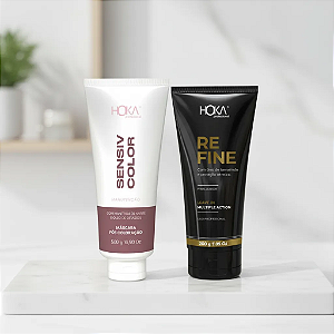 Máscara Sensiv Color Pós Coloração 470g + Leave-in Refine Multiple Action 200g Hoka