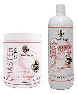Po Descolorante + Ox 40 Master Mechas Robson Peluquero