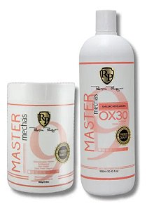 Po Descolorante + Ox 30 Master Mechas Robson Peluquero