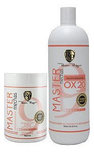 Po Descolorante + Ox 20 Master Mechas Robson Peluquero