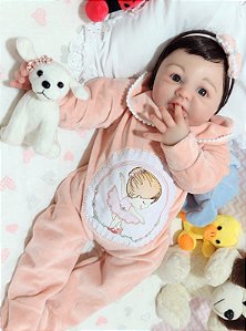 Bebê Ananda - membros silicone sólido e corpinho pano