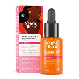 Óleo Rosa Mosqueta Facial Concentrado Negra Rosa 30ml