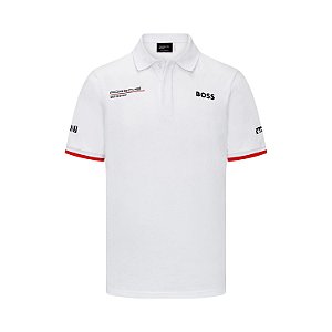Camisa Polo Porsche Boss Motorsport Branca