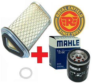 Filtro Ar Royal Enfield Interceptor + Filtro Oleo Mahle