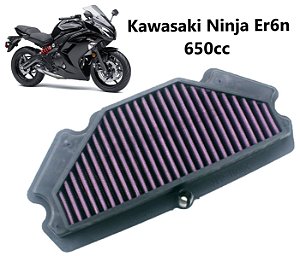 Filtro De Ar Kawasaki Ninja Er6n 650 2013 2014 2015 2016