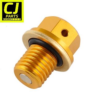 Parafuso Óleo Bujão Magnético + Anel Honda Nc750x Cb500x - Dourado