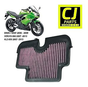 Filtro Ar Kawasaki Versys 650 2010 2011 2012 Esportivo
