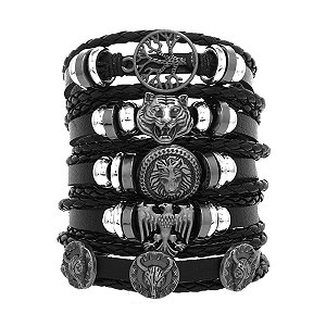 Pulseiras Ajustável Arvore da Vida Pop Rock Motociclista