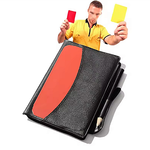 Cartão Para Juiz Árbitro Arbitragem Futebol Oficial