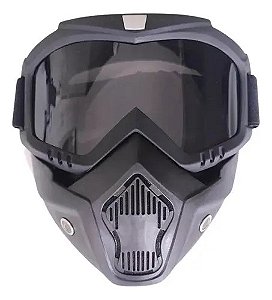Máscara Facial Óculos Bike Motocross Capacete Motociclista