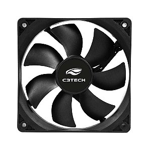Cooler Fan C3Tech Storm F7-50BK, 80mm, Preto, 2200 RPM