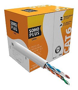 Cabo Furukawa Soho Plus CAT.6, 305 Metros, Branco, 23400199