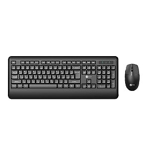 Kit Teclado e Mouse Lecoo KW202, USB, Wireless, ABNT2, Preto