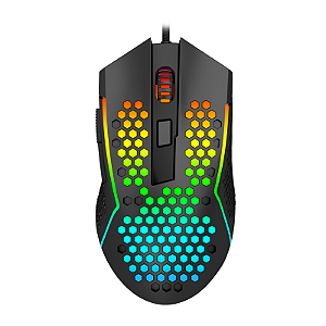 Mouse Redragon Reaping, RGB, USB, 12400 DPI, 6 Botões Programáveis, Preto, M987-K