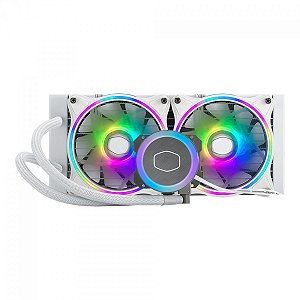 Water Cooler Cooler Master Masterliquid ML240L Illusion White Edition, ARGB, Branco, MLX-D24M-A18PW-R1