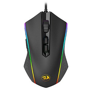 Mouse Redragon Memeanlion Chroma Lite, RGB, USB, 7 Botões Programáveis, 4200 DPI, Preto, M710L-K