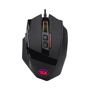Mouse Redragon Sniper, RGB, USB, 12400 DPI, 9 Botões Programáveis, Preto, M801-RGB