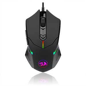 Mouse Redragon Centrophorus 2 RGB, 7200 DPI, 6 Botões Programáveis, Preto, M601-RGB