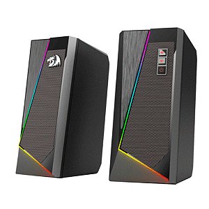 Caixa de Som Redragon Anvil, RGB, USB/P2, 3Wx2, Preto, GS520