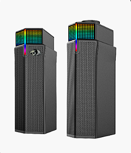 Caixa de Som Redragon Yorick, RGB, Bluetooth, 2Wx2, Preto, GS511