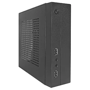 Gabinete K-Mex GI-228E, Slim-Tower, Com Placa Conversora, Adaptador Externo 60W, Preto