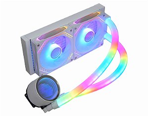 Water Cooler K-Mex Bifrost Infinite Branco, ARGB Rainbow, 240mm, WACD