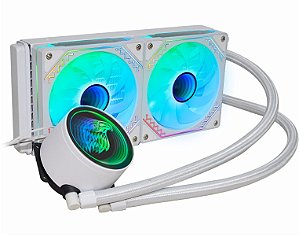 Water Cooler K-Mex WAC8 Branco, ARGB Rainbow, 240mm