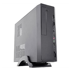 Gabinete K-Mex GM-07T7, Slim-Tower, Fonte 200W, Preto