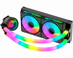 Water Cooler K-Mex Bifrost Infinite Preto, ARGB Rainbow, 240mm, WAC9