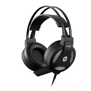 Headset HP H100, Driver 50mm, P2 3.5mm, Preto, 7QV34AA