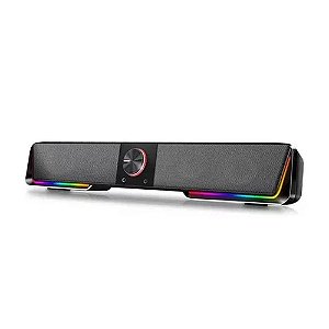 Caixa de Som Soundbar Redragon Darknets, RGB, USB/P2, 2x 1.5W, Preto, GS570