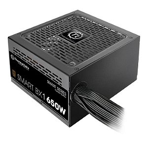 Fonte Thermaltake Smart BX1 650W, 80 Plus Bronze, PFC Ativo, Preto, PS-SPD-0650NNFABB-4