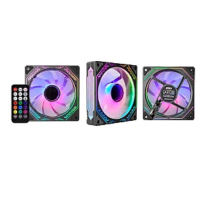 Kit 3 Cooler Fan ARGB K-Mex AATA, 3 Fans 120x120x25mm, AATAK136FTEAB0X