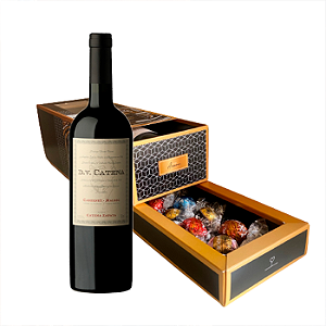 Vinho DV Catena Cabernet-Malbec 2023 + Caixa Gaveta para Chocolates