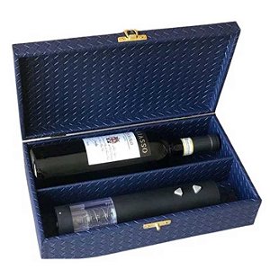 Caixa com Duas Divisórias para Vinho Personalizada