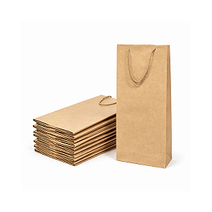 Sacola Kraft Reforçada 2 Garrafas