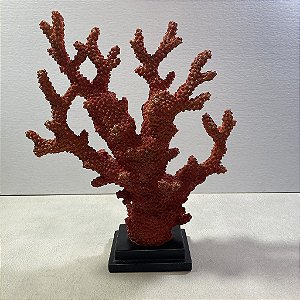 Alga Decorativa de Resina Laranja