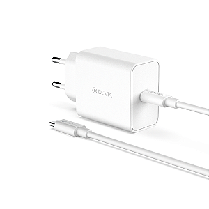 Kit Carregador Cabo USBC + Fonte 45w DEVIA