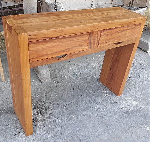 Aparador em U de viga com gavetas de peroba rosa