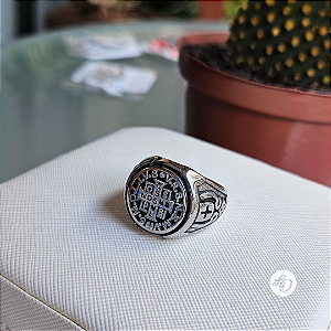 Anel aço inox UNISSEX SÃO BENTO