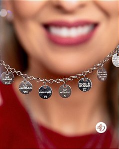 Pulseira aço inox 10 MANDAMENTOS