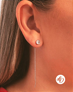 Brinco aço inox PASSANTE PONTO DE LUZ