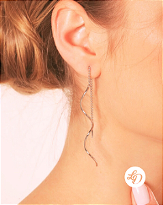 Brinco aço inox ONDAS E CORRENTES SUSPENSO