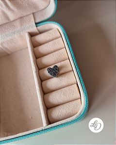 BERLOQUE CORAÇÃO ENVELHECIDO - PINGENTE EM AÇO INOX