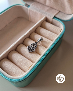 BERLOQUE MÃO DE FÁTIMA - PINGENTE EM AÇO INOX