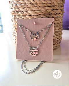 COLAR AÇO INOX ESCAPULÁRIO ESPÍRITO SANTO