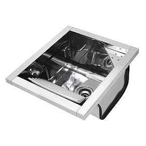 Tanque reto 44x51,5x26 alto brilho 23 l sobrepor