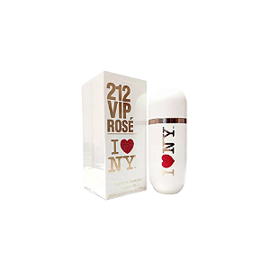 212 Vip Rose I Love NY Carolina Herrera Perfume Feminino Eau de Parfum Feminino 80ml