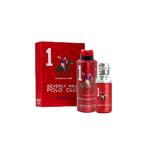 Kit Beverly Hills Polo Club Nº1 - Eau de Toilette 75ml + Body Spray 175ml