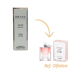 Brand Collection 012 - Perfume Feminino (Ref. Olfativa La Vie) 30ml